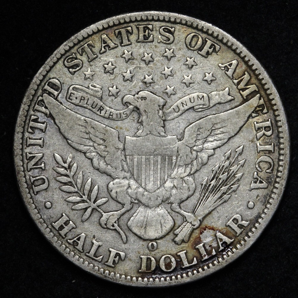 1908-O Barber Silver Half Dollar CHOICE VF E391 KHR