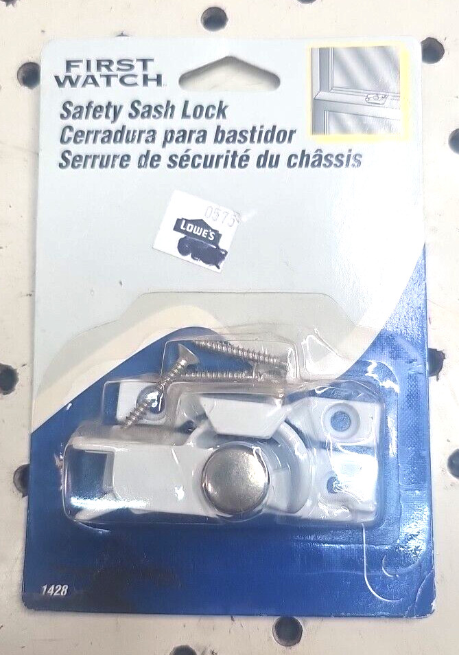 First Watch Security Safety Sash Lock Window Latch White #1428