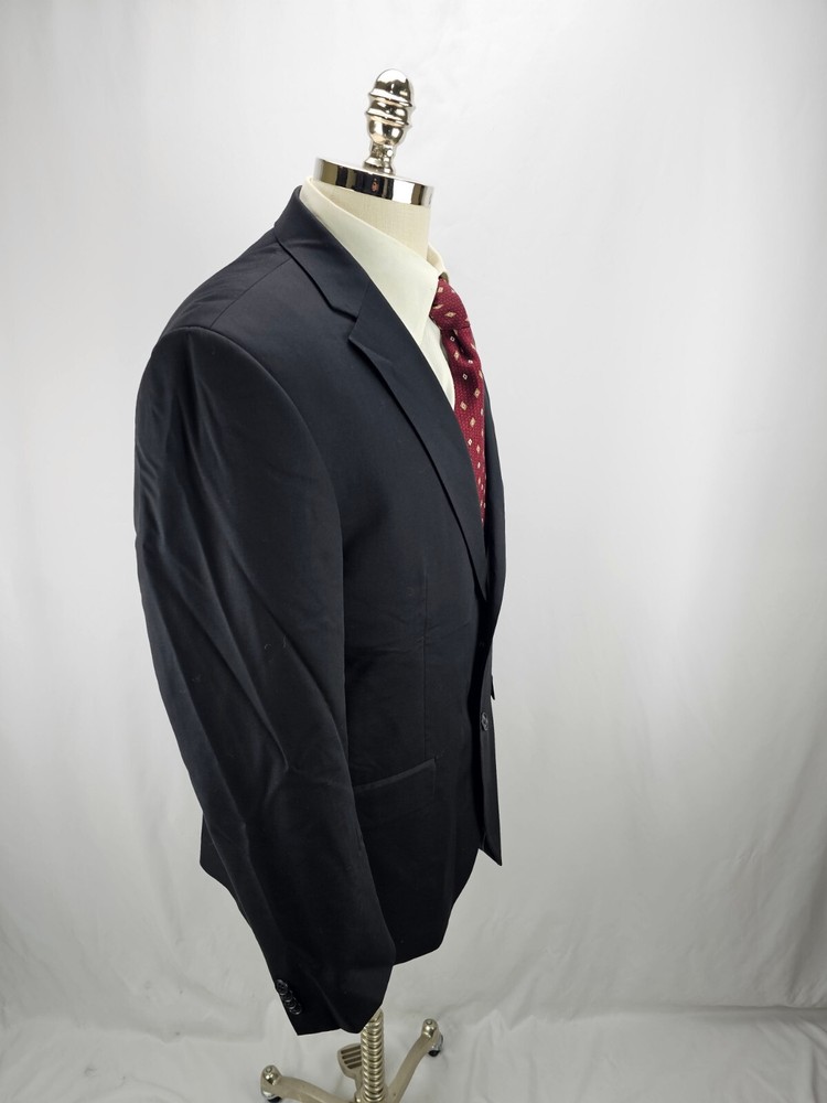 Kenneth Cole Black Wool Blazer Jacket 42R