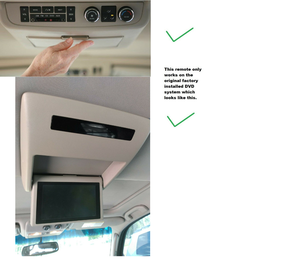 2012 Nissan Armada Compatible DVD Remote Control