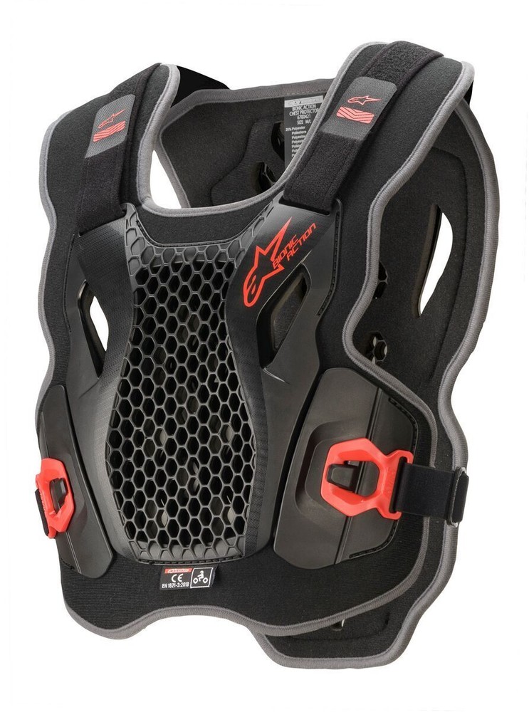 Bionic Action Chest Protector Black/Red Xl/2x