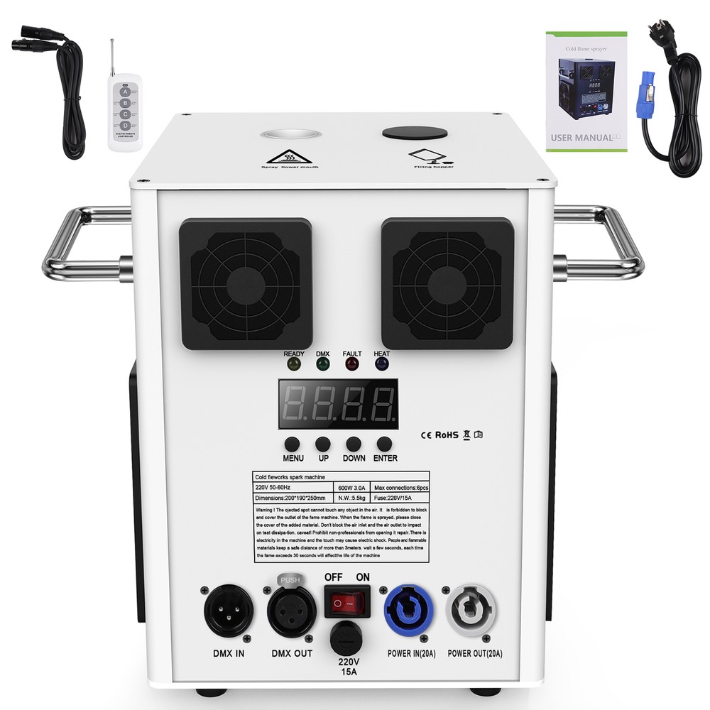 700W Large Cold Spark Firework Machine DMX Special Effect Wedding Sparkle Light