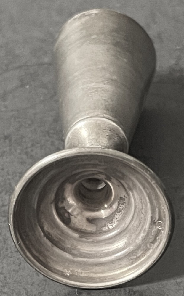 Original Soviet Russian (Moscow) Engraved 875 Silver Vodka Shot