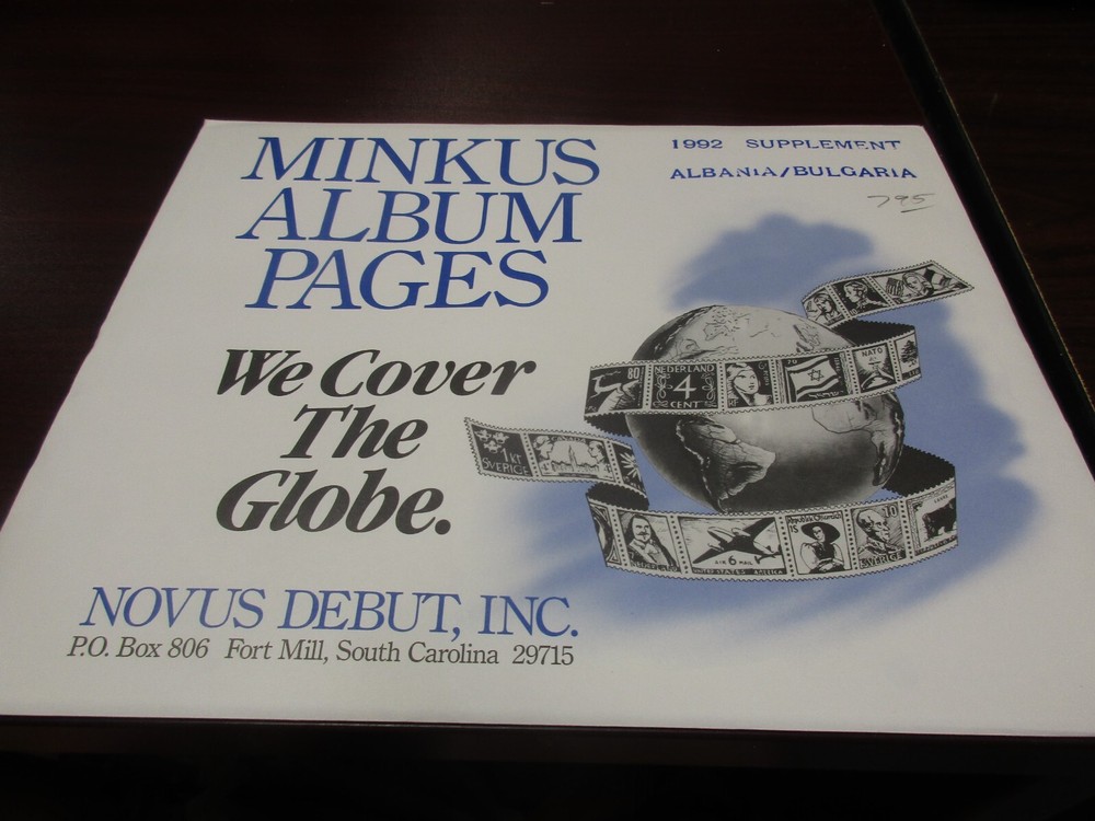 "MINKUS" 1992 SUPPLEMENT ALBANIA/BULGARIA      W/FREE SHP.