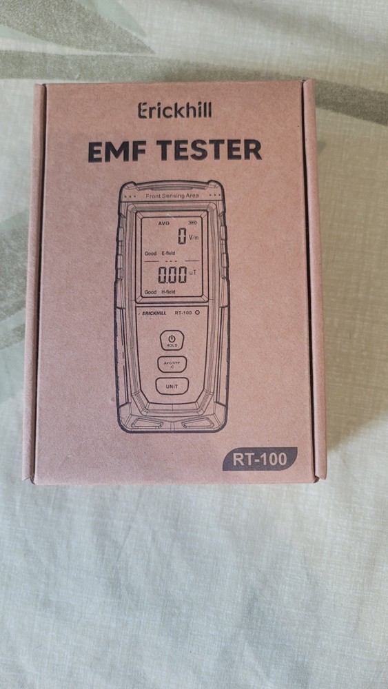 Erickhill EMF Tester RT-100 Electromagnetic Field Meter Rechargeable Handheld