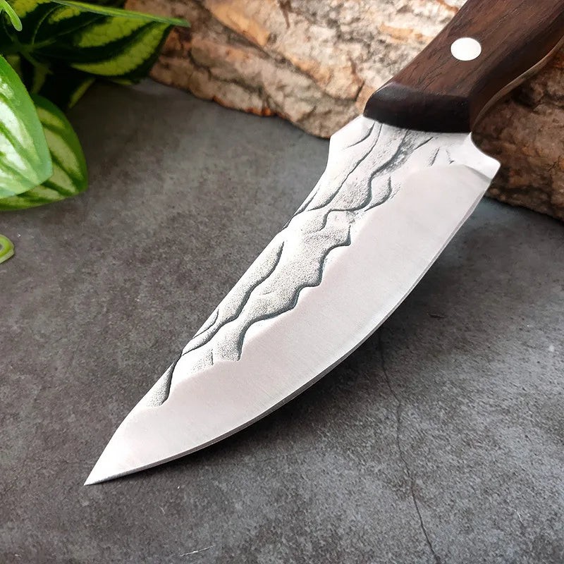 Hand-Forged Bone Sharpener Boning Knife