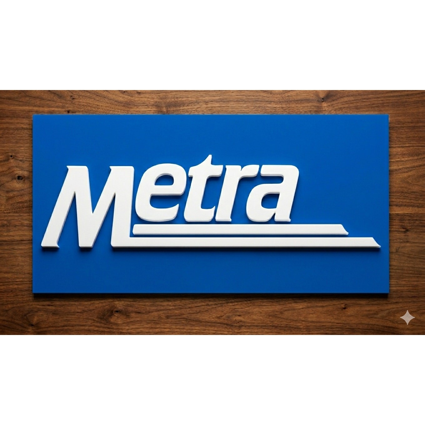 Chicago Metra Train Sign Rail Commuter Passenger Railroad Amtrak Subway
