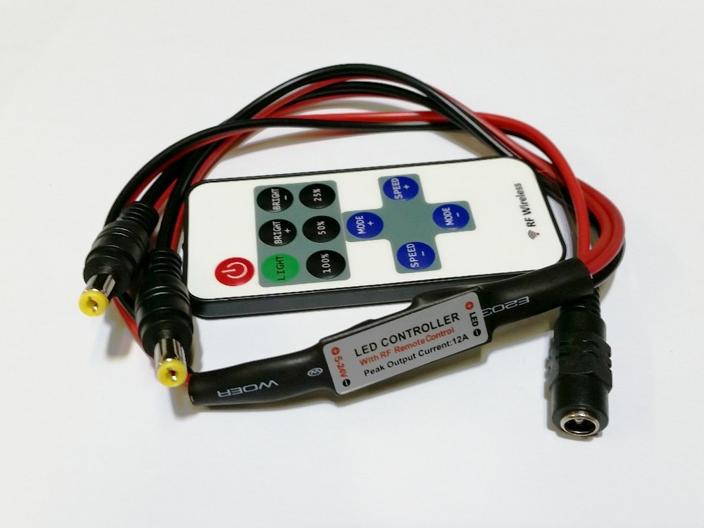 LED Strip Light Wireless RF Remote Controller Dimmer Switch 5050 3528 5630