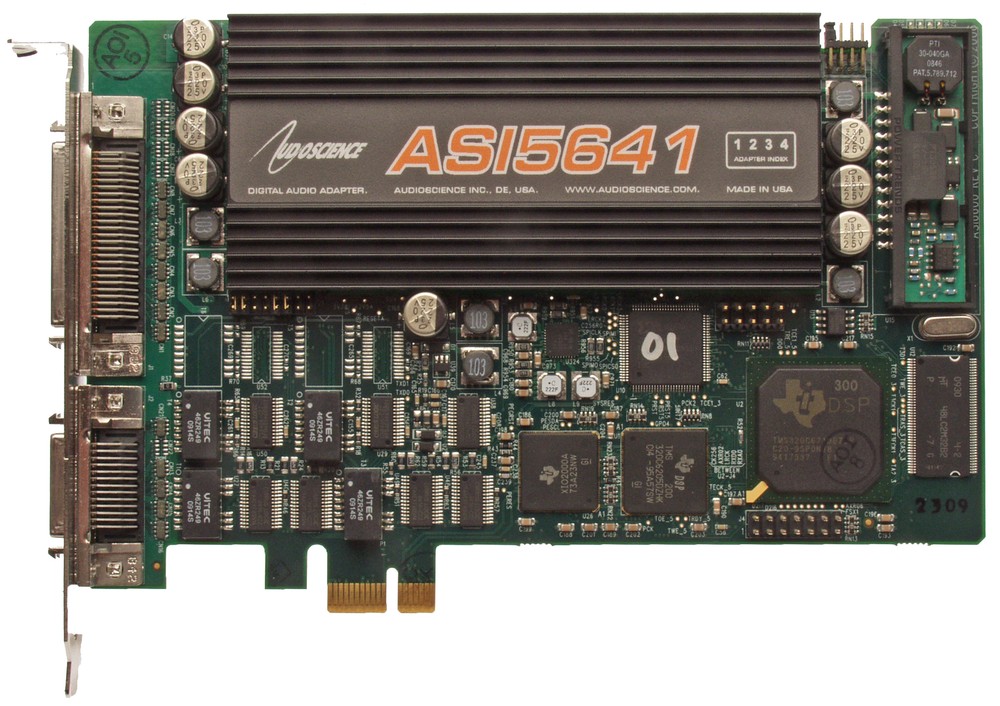 AudioScience ASI5641 AES Digital Audio Multichannel Quad Output Broadcast Card