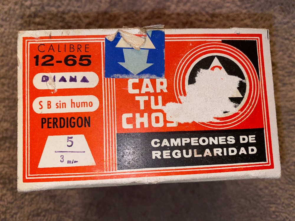 SUPER RARE LA MARCA SHOT SHELL BOX From Spain!Awesome Graphics,Great Shape