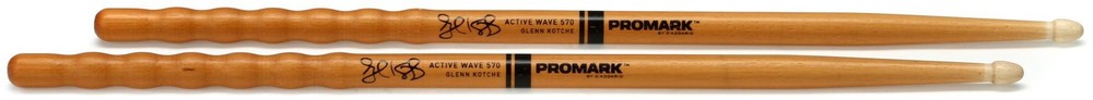 Promark Glenn Kotche Active Wave 570 Drumsticks (5-pack) Bundle