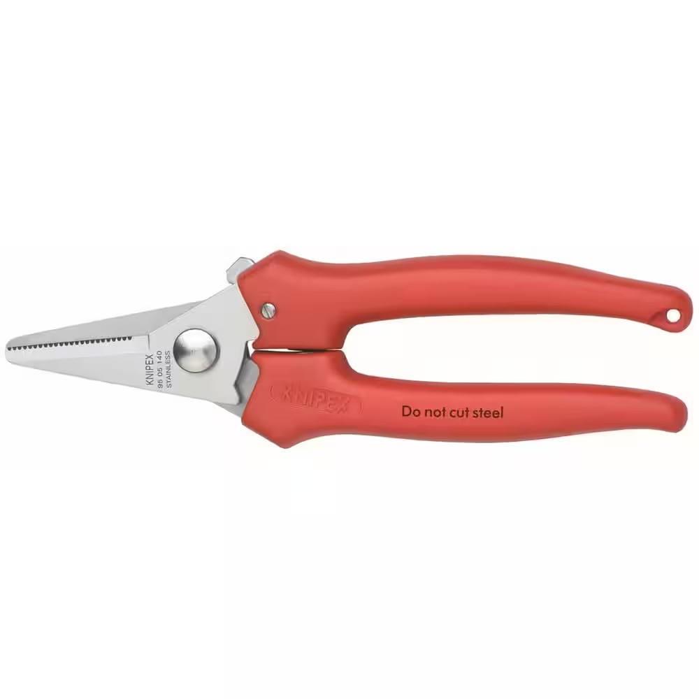 5-1/2 In. Combination Shears with Extrusion Plastic-Coated Handles