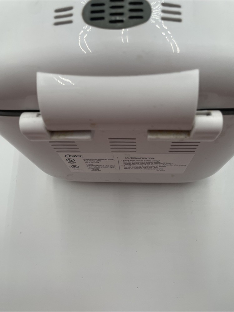 Oster Express Bake Bread Maker - 2Lb - Model 5838 White - Tested Works