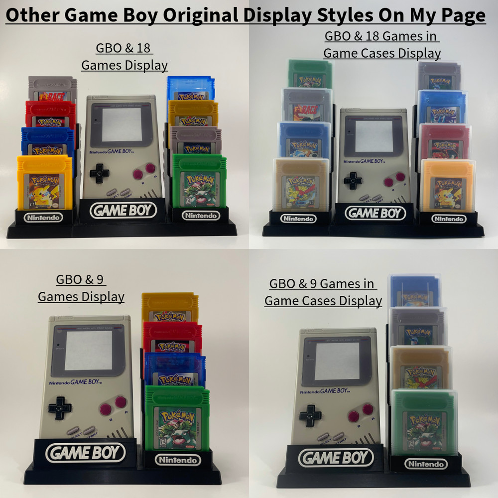 Nintendo Gameboy Original Display/Stand - DISPLAY ONLY (Customize Colors)