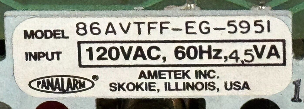NEW Panalarm 86AVTFF-EG-5951 Point Module