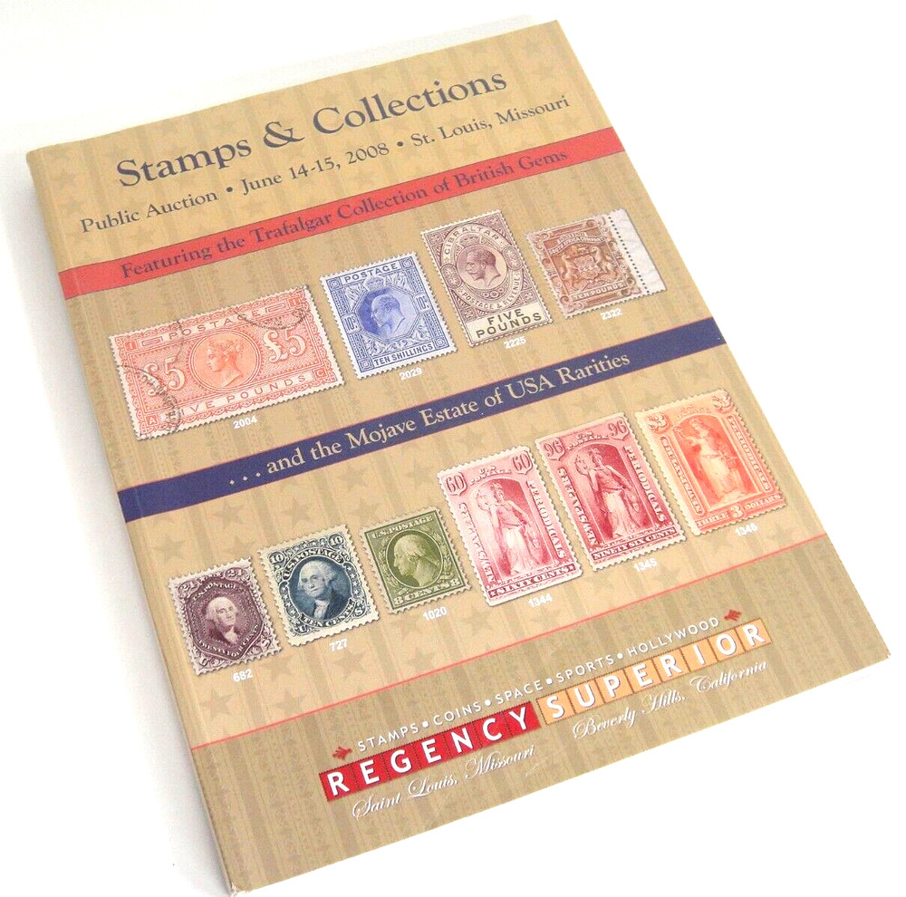 Regency Superior Stamp Sports Auction Catalog 2008 Trafalgar Mojave Collections