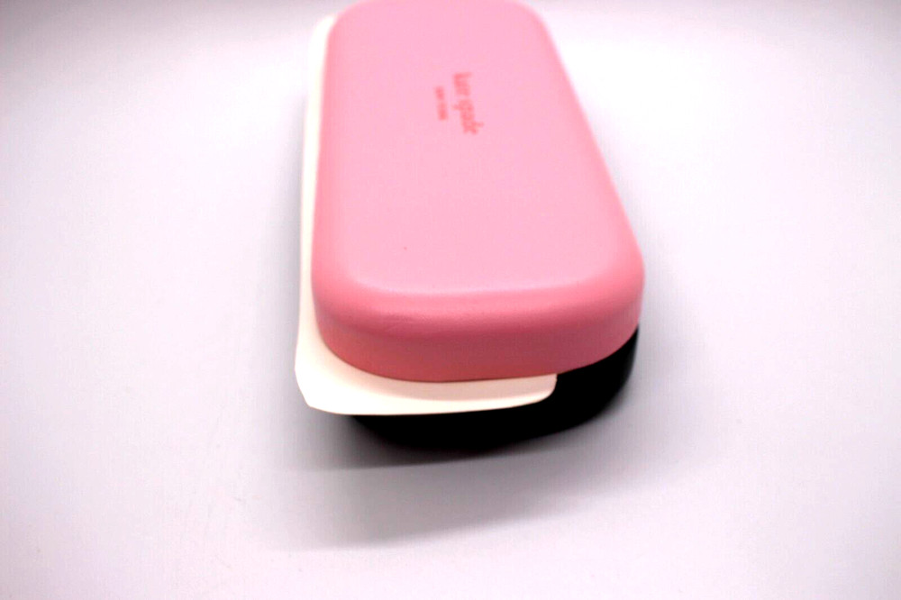 KATE SPADE EYEGLASSES CASE PINK/GREEN MEDIUM