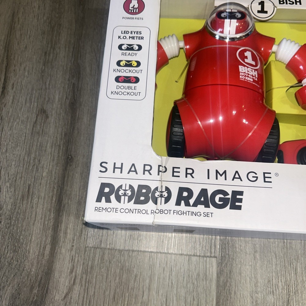 New! Sharper Image Robo Rage Remote Control 2-Player Robot Fighting Set