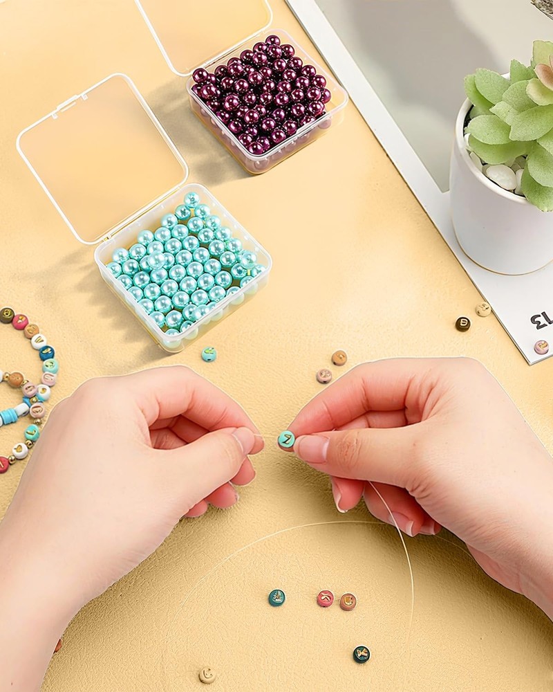 Small Plastic Case, 24 Pack Clear Plastic Beads Storage Containers Clear Craf...