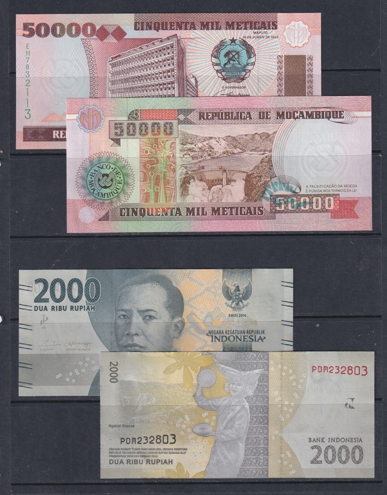 5 Worldwide aUNC/UNC Banknotes - Countries as Shown (44)