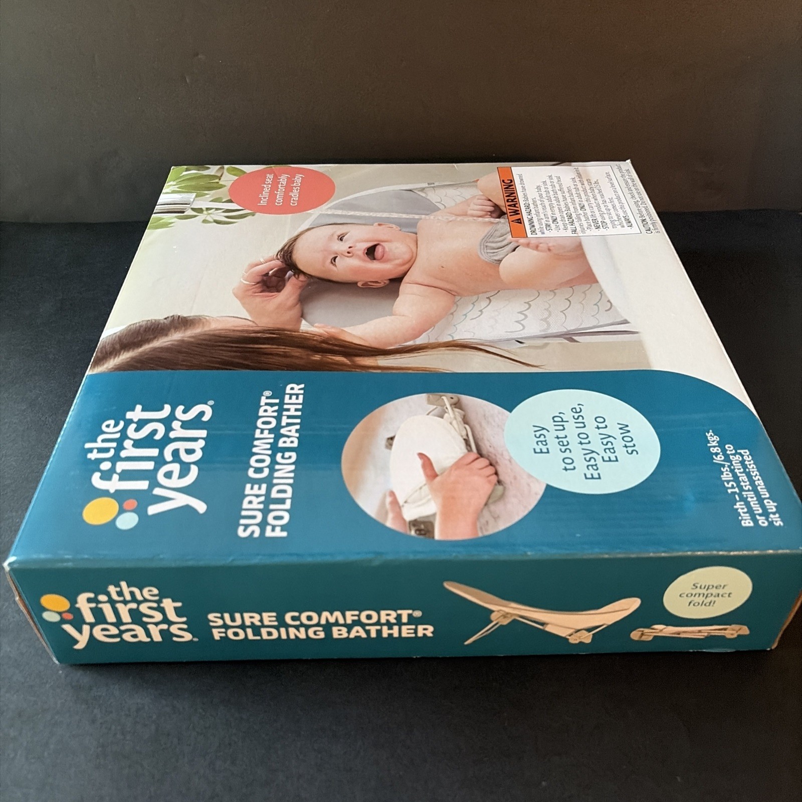 Brand New The First Years Sure Comfort Folding Bather Baby Bath Seat Birth-15lbs