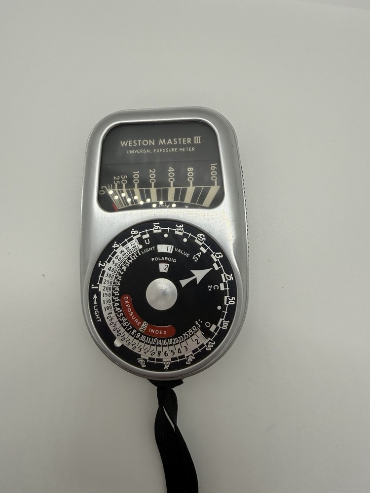 Weston Master III Exposure Meter Model 737 With Case & Instructions Tested