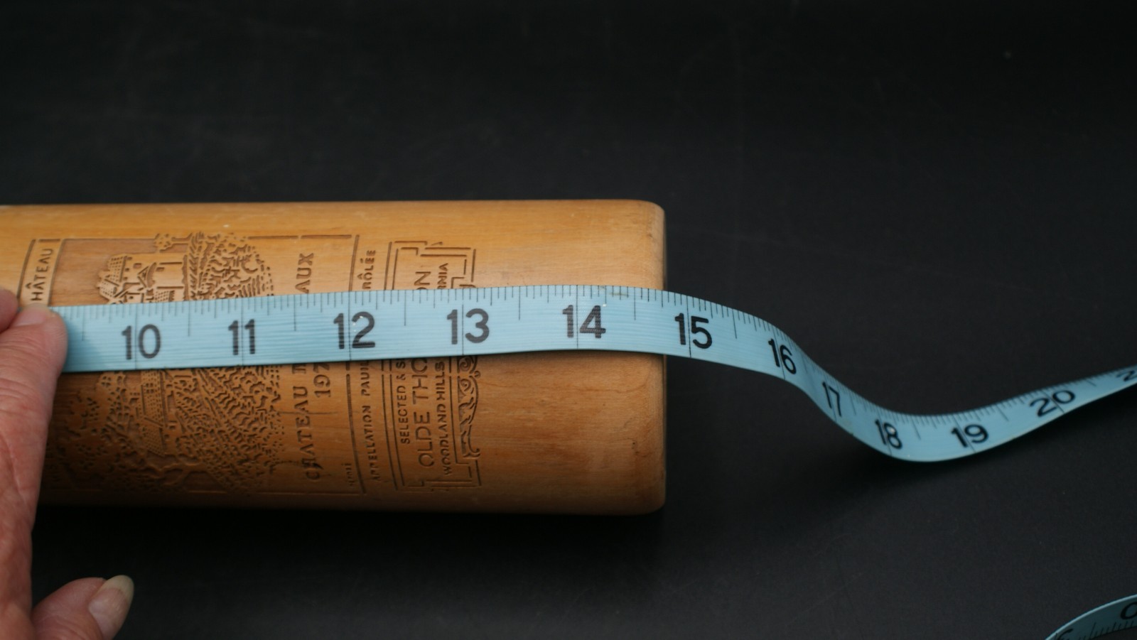 Vintage Olde Thompson 1970 Chateau Bordeaux Wine Bottle Pepper Mill Wood Grinder