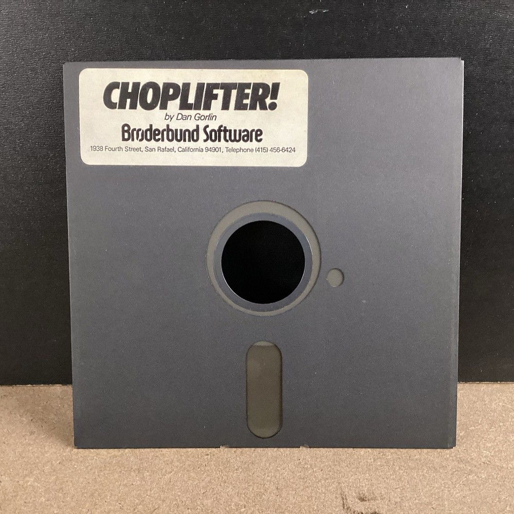 Choplifter! By Brøderbund Software Floppy Disk