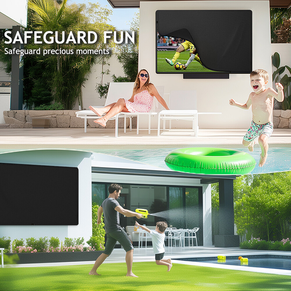 30-65 inch Outdoor TV Cover Fitted Waterproof Weatherproof Television Protector