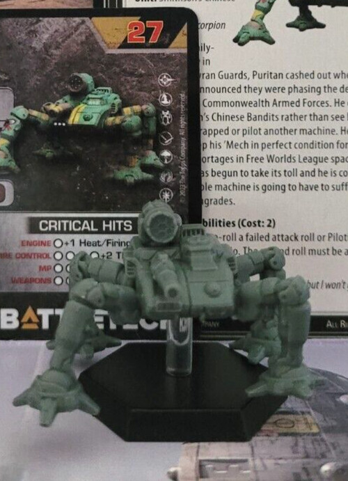 Battletech Scorpion Mech Security Lance Inner Sphere