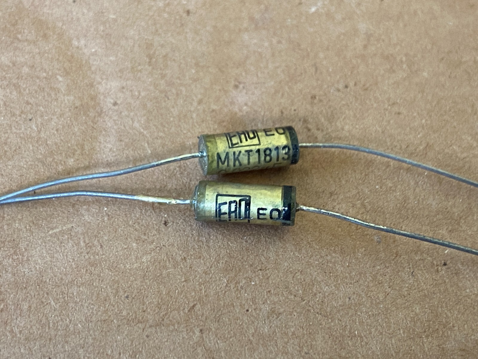 2 NOS Vintage Ero .022 uf 400v Capacitors Guitar Amp Tone Caps TEST GREAT (Qty)
