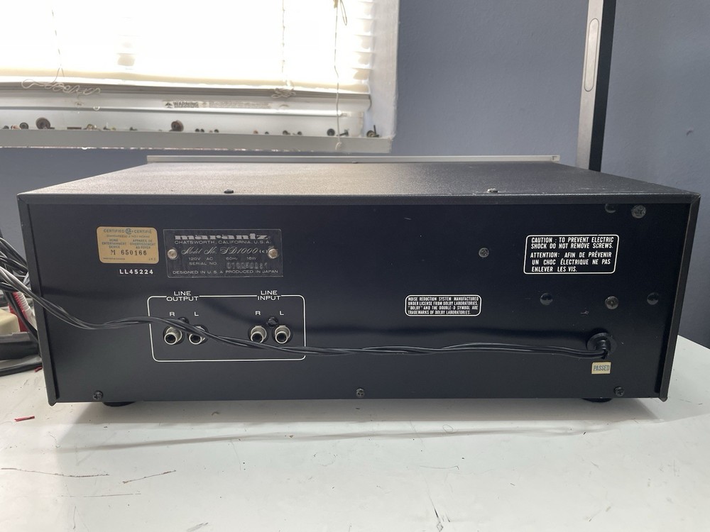 Marantz SD1000 2-Head Dolby Cassette Deck(Serviced)