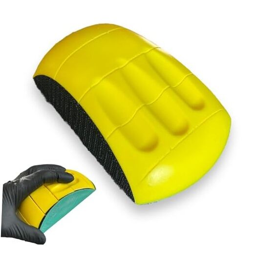 Flexible 6" Hand Sanding Block - Hook and Loop - Hook and Loop