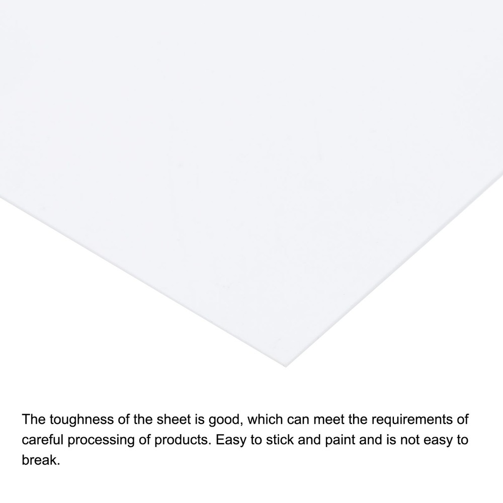 2 PACK 8 x 8 x 0.02 Inch Plastic Sheet White