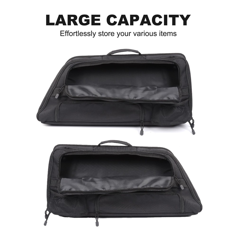 2PCS Black Tailgate Window Package Bag For BMW Mini 2001+