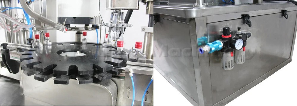 Automatic Small Glass Plastic Bottle Spray Perfume Filling and Capping Machine