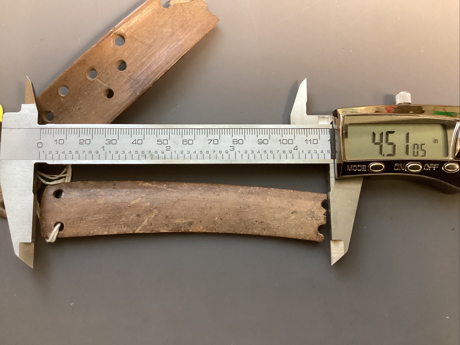 Lot of 4 Antique Inuit Bering Strait Eskimo Slat Armor Antler 1700s Found