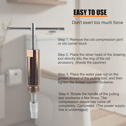 Compression Sleeve Puller Tool, Sleeve Remover for 1/2" Compression Fitting to