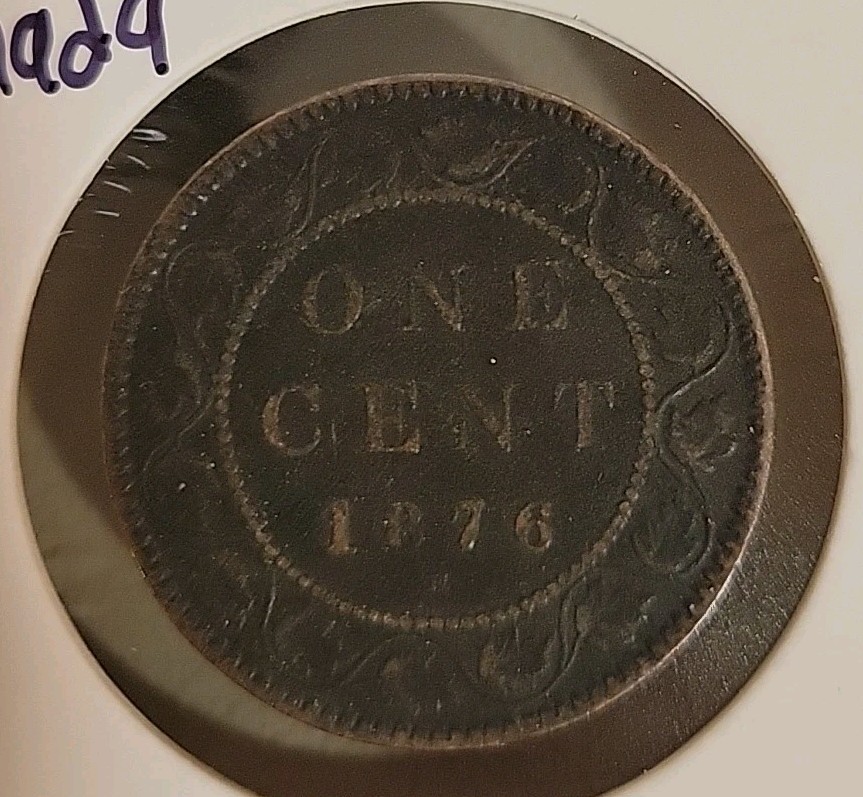 1876 H Canada 1 Cent