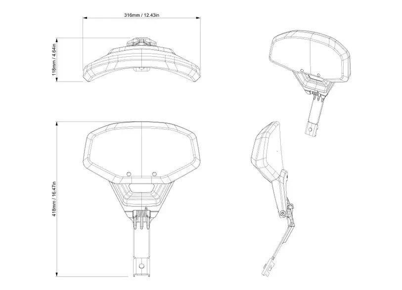 The Can-Am 219401176 Driver Backrest