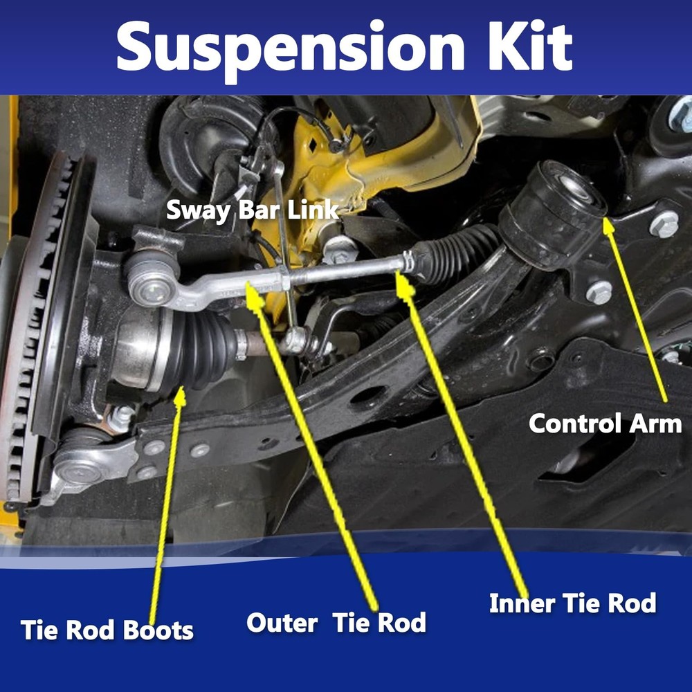 8pcs Front Lower Control Arm Kit for Focus Transit Connect 2013-2018