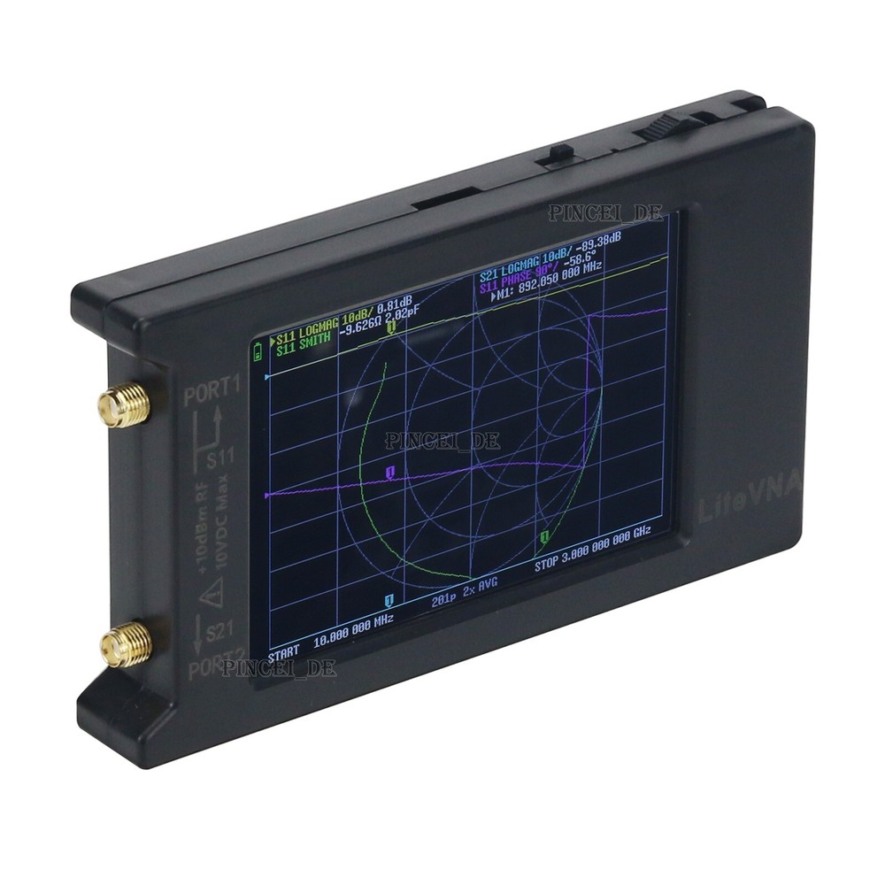 LiteVNA-64 50KHz-6.3GHz Vector Network Analyzer with 3.95" Screen for MF HF VHF