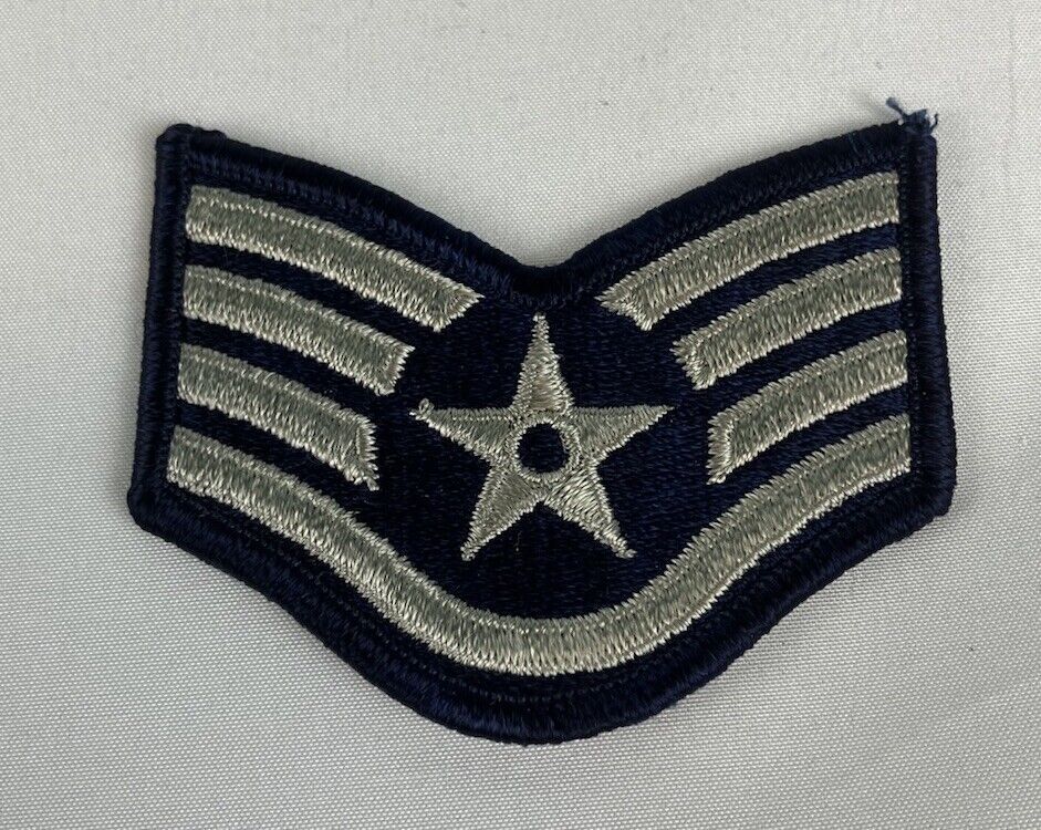 US Air Force Rank Insignia Staff Sergeant Patch 3" NOS