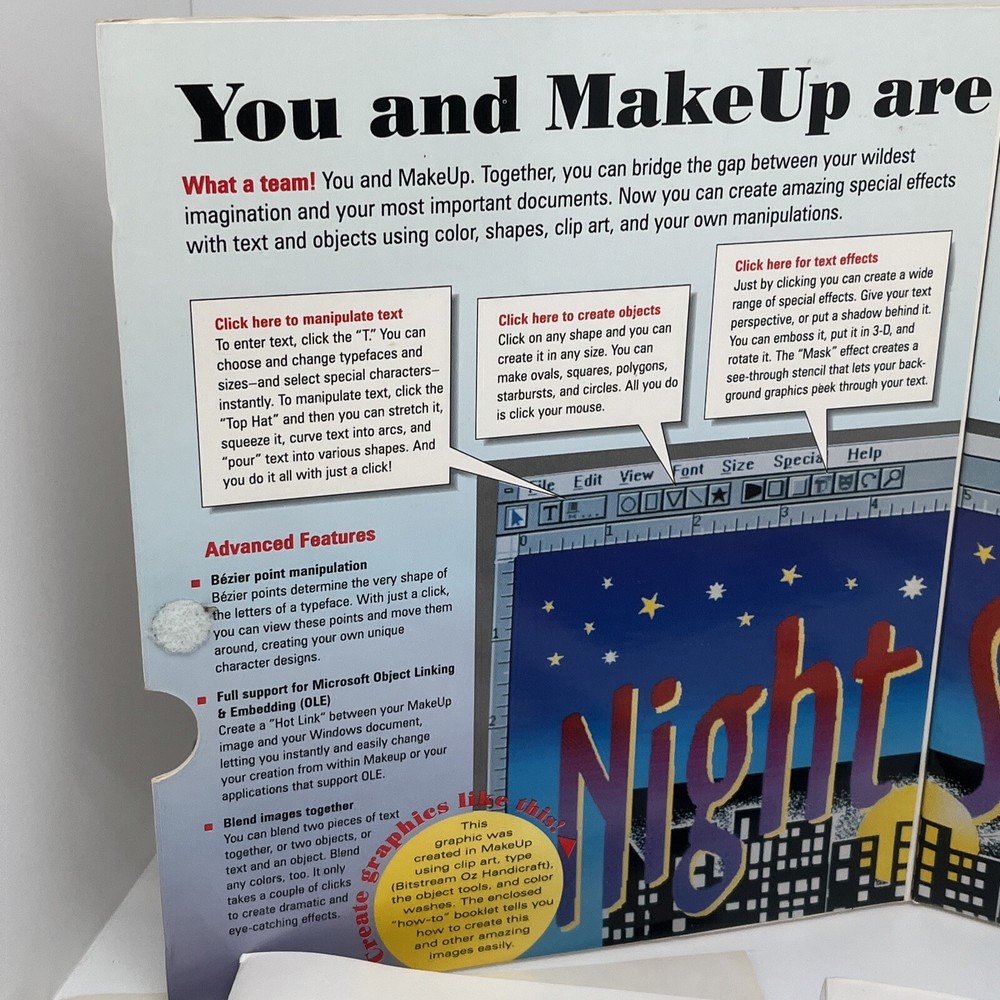 Bitstream Make Up For Microsoft Windows Special Effects For Type Made Easy 1992