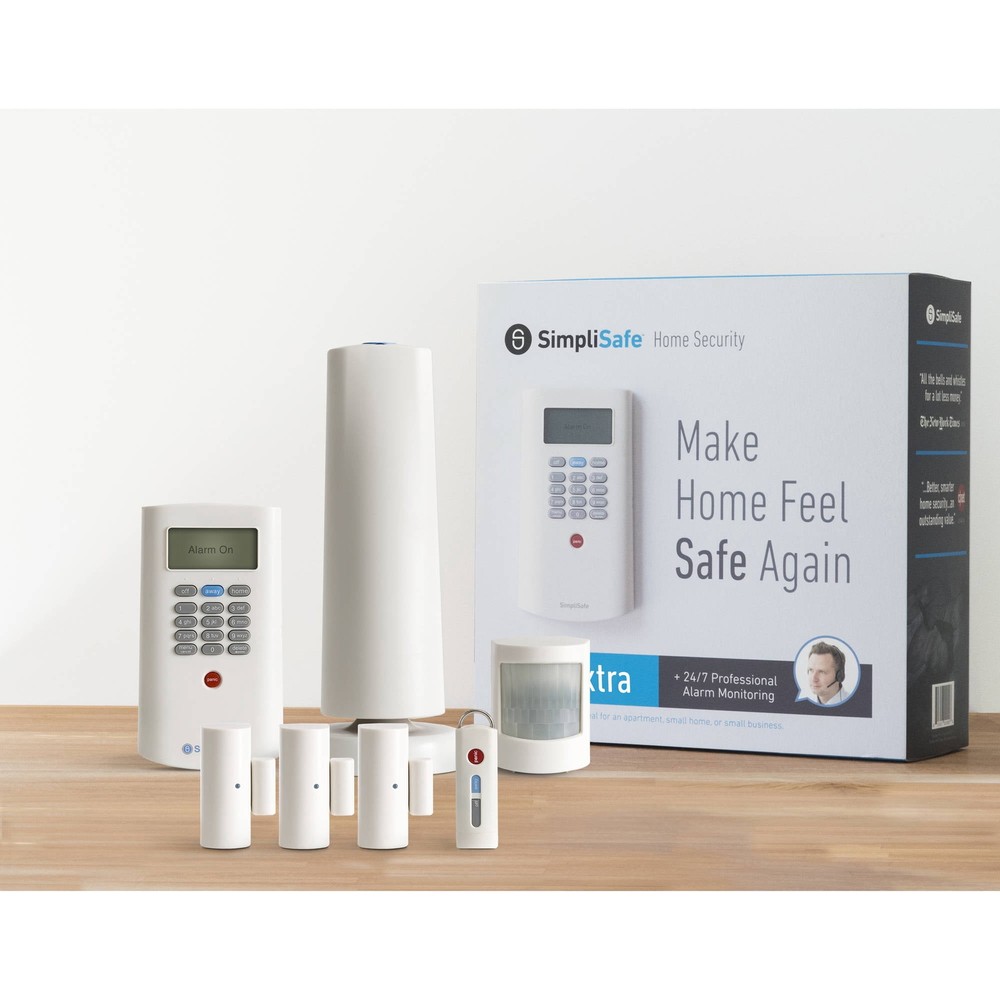 Restored SimpliSafe Extra Home Security System 7 Piece Kit