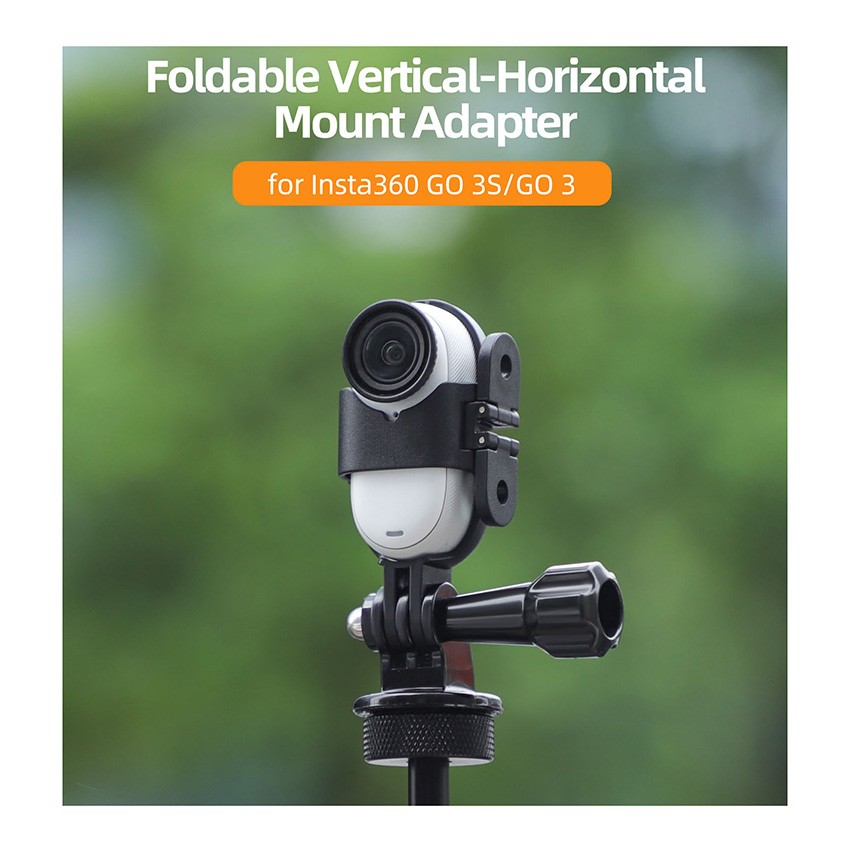 Foldable Vertical-Horizontal Mount Adapter for Insta360 GO 3S/GO 3