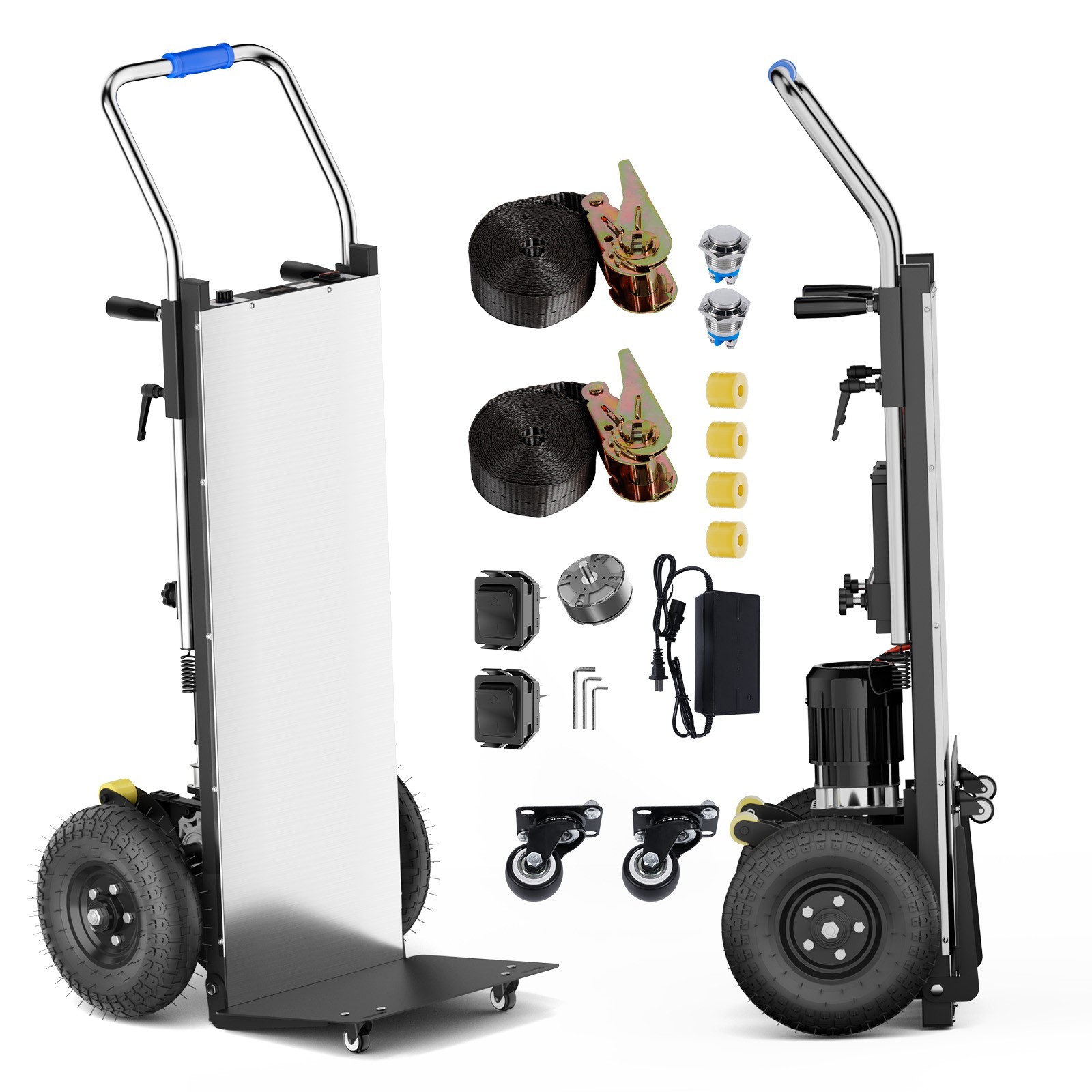 Electric Stair Climbing Hand Trucks Climber Dolly Cart for Moving 900lb Capacity