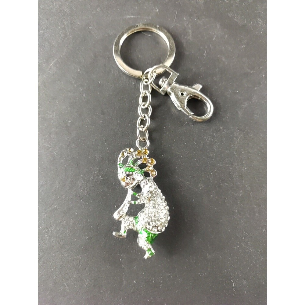 Katchina Doll Rhinestone Keychain Flute