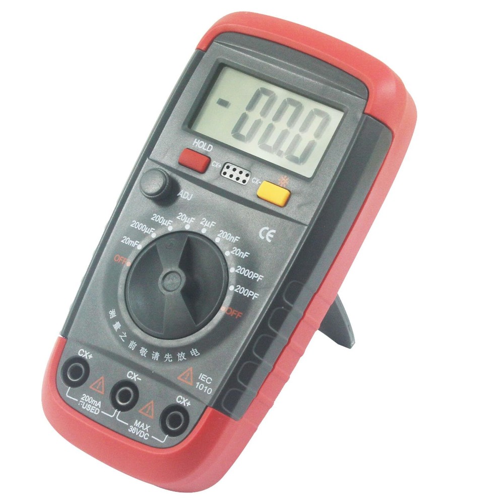 Digital Capacitance Meter 1999 Count Capacitor Tester 0.1pF - 20000uF with LC...