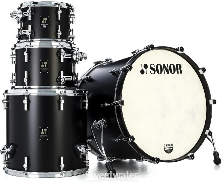 Sonor Momentum Beech 4-piece Shell Pack - GT Black